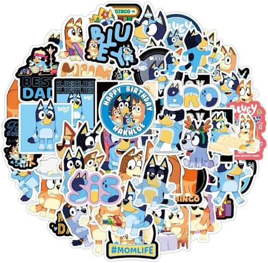 50 Cartoon Stickers Colorful Aesthetic VSCO Vinyl/PVC Waterproof Decals for Water Bottle, Hydroflask, Guitar, Luggage, Phone, Case, Laptop, Skateboard,