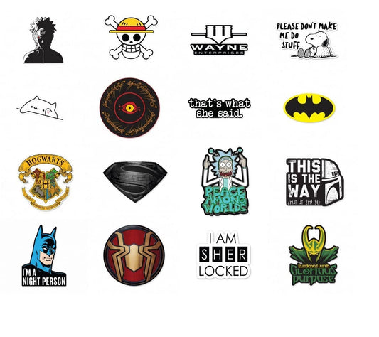 Cool Random Stickers Pack 64-70 Laptop Stickers Bomb Waterproof Vinyl Sticker Bulk Variety for Luggage Computer Bicycle Ipad Car Motorcycle Bike Helmet Decal, Self-Adhesive