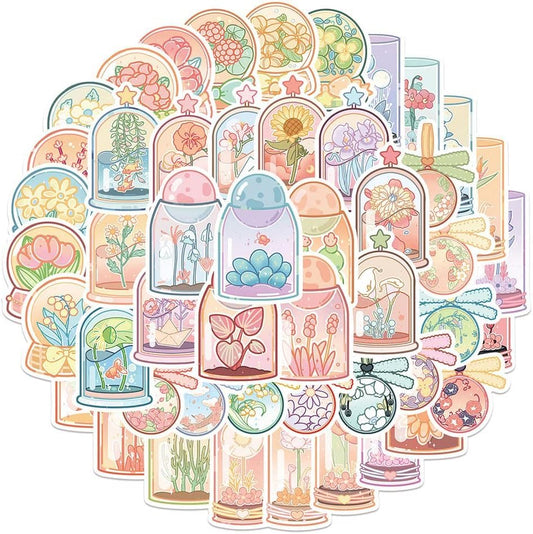 Sticker Chahiye Stylish Stickers Set for Teens, Boys, Girls, and Kids - Waterproof Decals for Laptops, Water Bottles, Luggage, Cups, Phones, Tablets, Flasks, Bikes, Notebooks, Pack of 50 Stickers