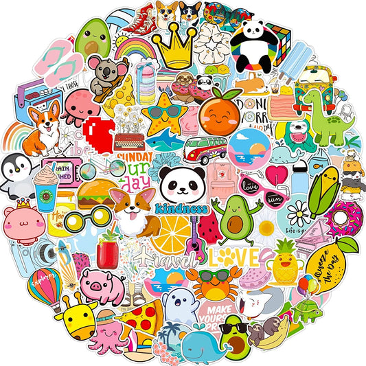 Stickers for Water Bottles, 50 Pack/PCS Cute Hydroflask Stickers, Waterproof Vsco Vinyl Aesthetic Computer Laptop Phone Stickers for Teens Kids Girls, Sticker Packs