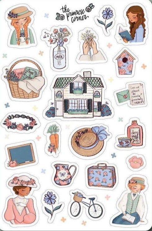 Alt text: "Vintage aesthetic vinyl stickers for laptops – Sticker Chahiye"